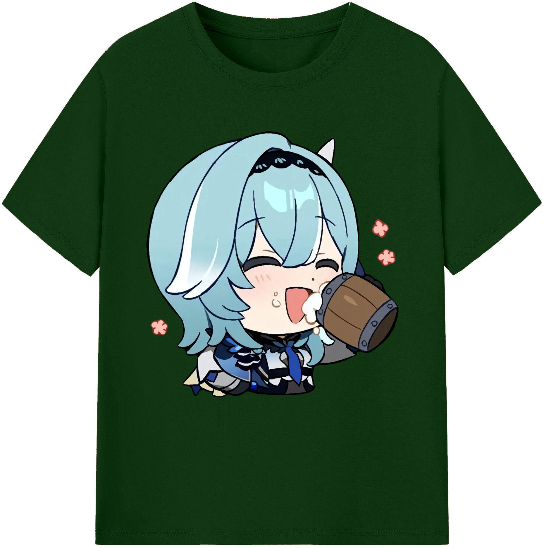 げんし神 优菈 ゆうら genshin Yūra 綿100％半袖Tシャツ（フロントプリント）